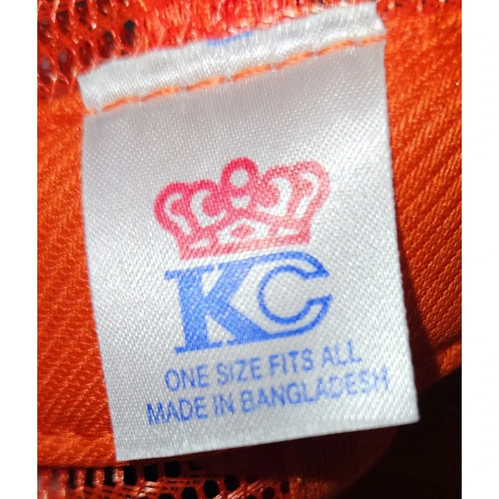 Vintage Wayne Paving Co Inc Trucker Hat Mesh Snapback Cap Orange Deadstock KC